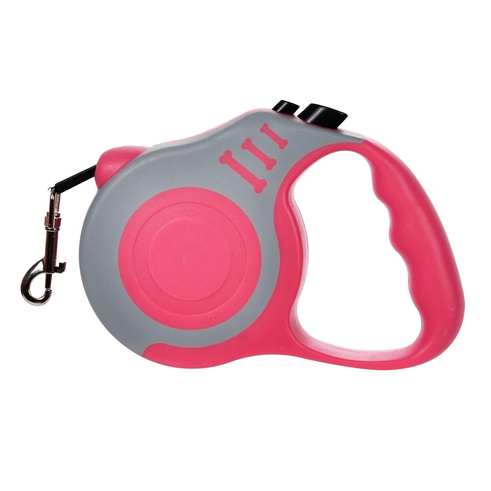 Retractable Dog Leash 3M | Durable Automatic Nylon Pet Lead with One-Button Brake for Small & Medium Dogs, Puppies & Cats