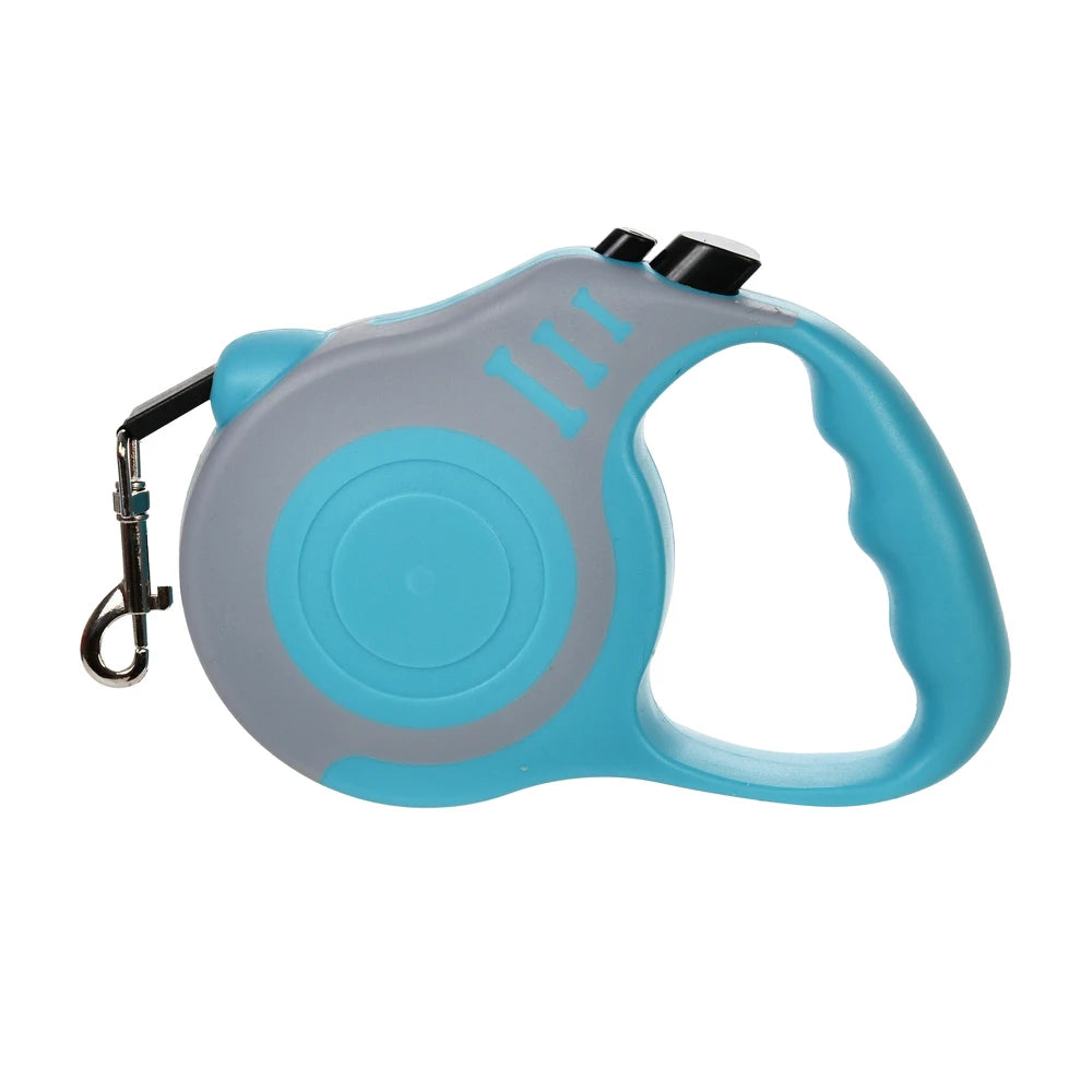 Retractable Dog Leash 3M | Durable Automatic Nylon Pet Lead with One-Button Brake for Small & Medium Dogs, Puppies & Cats