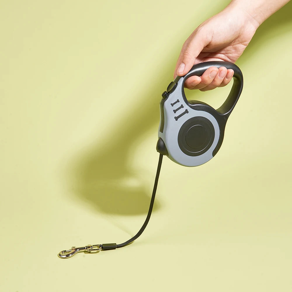 Retractable Dog Leash 3M | Durable Automatic Nylon Pet Lead with One-Button Brake for Small & Medium Dogs, Puppies & Cats