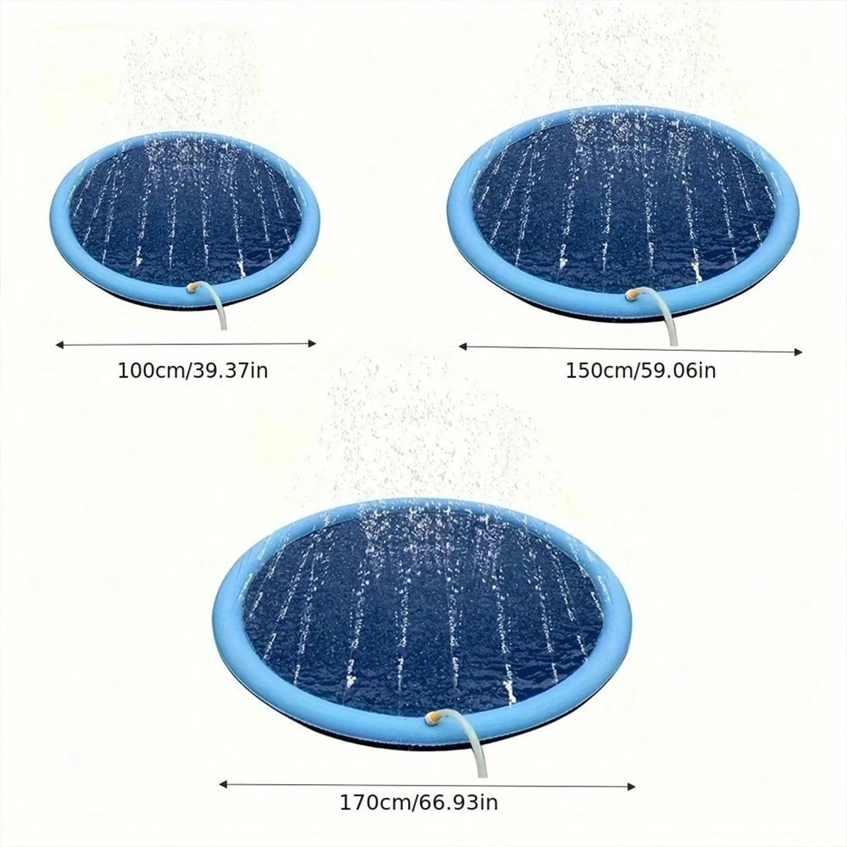 Premium Dog Splash Pad – Cooling Sprinkler Water Play Mat for Large & Small Dogs | Non-Slip Summer Splash Pool