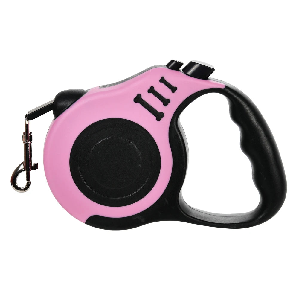 Retractable Dog Leash 3M | Durable Automatic Nylon Pet Lead with One-Button Brake for Small & Medium Dogs, Puppies & Cats