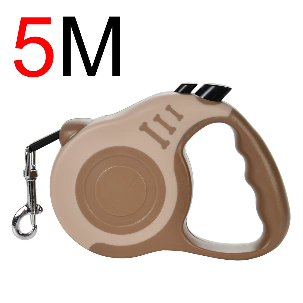 Retractable Dog Leash 3M | Durable Automatic Nylon Pet Lead with One-Button Brake for Small & Medium Dogs, Puppies & Cats
