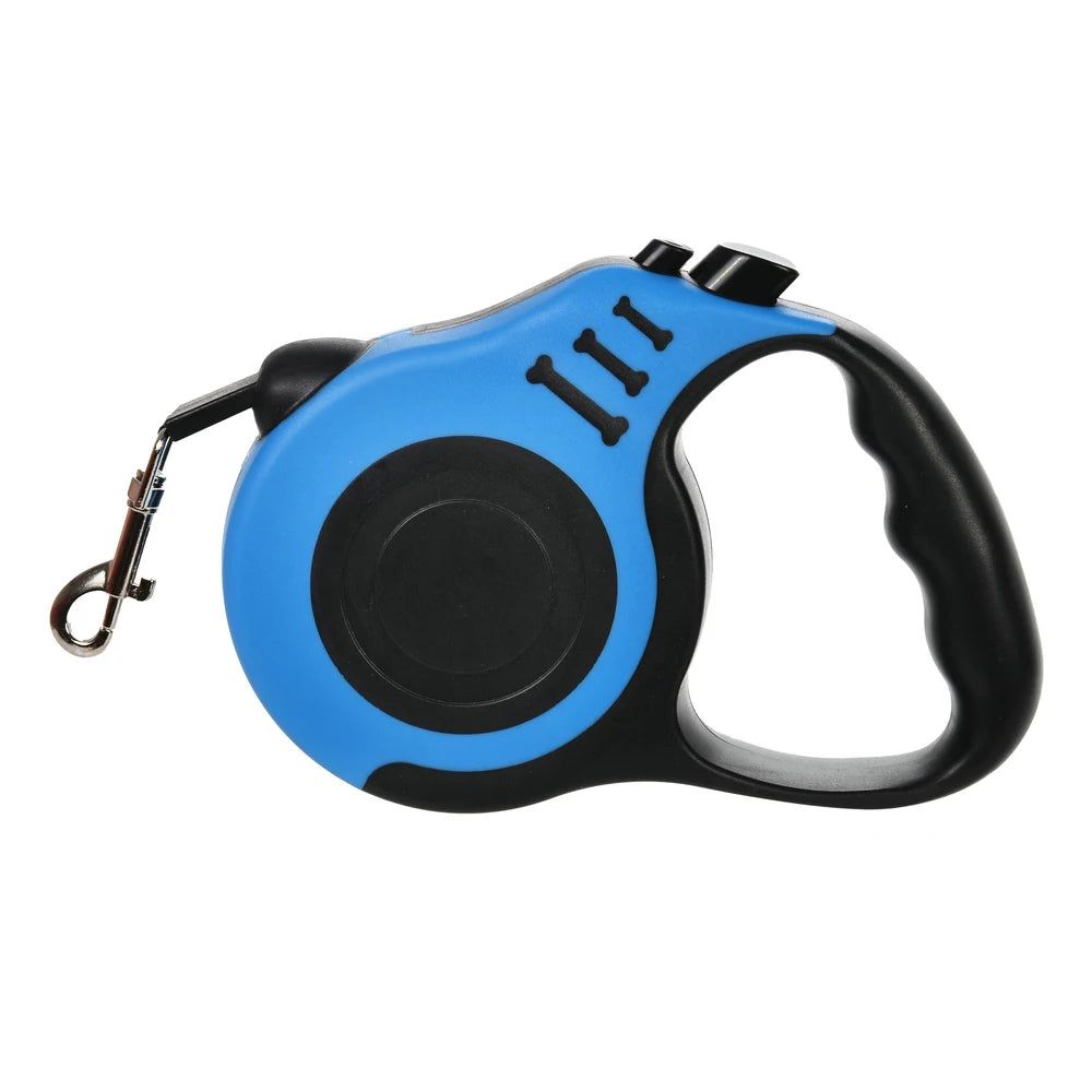 Retractable Dog Leash 3M | Durable Automatic Nylon Pet Lead with One-Button Brake for Small & Medium Dogs, Puppies & Cats