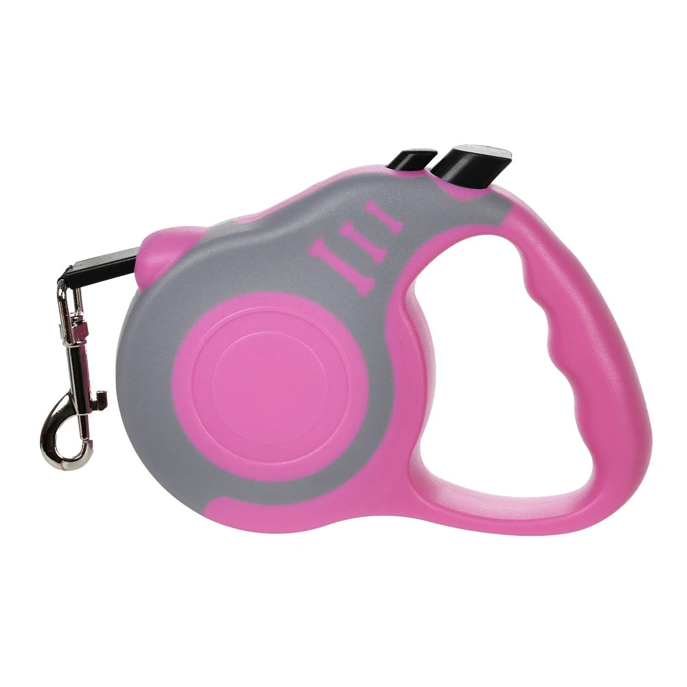 Retractable Dog Leash 3M | Durable Automatic Nylon Pet Lead with One-Button Brake for Small & Medium Dogs, Puppies & Cats