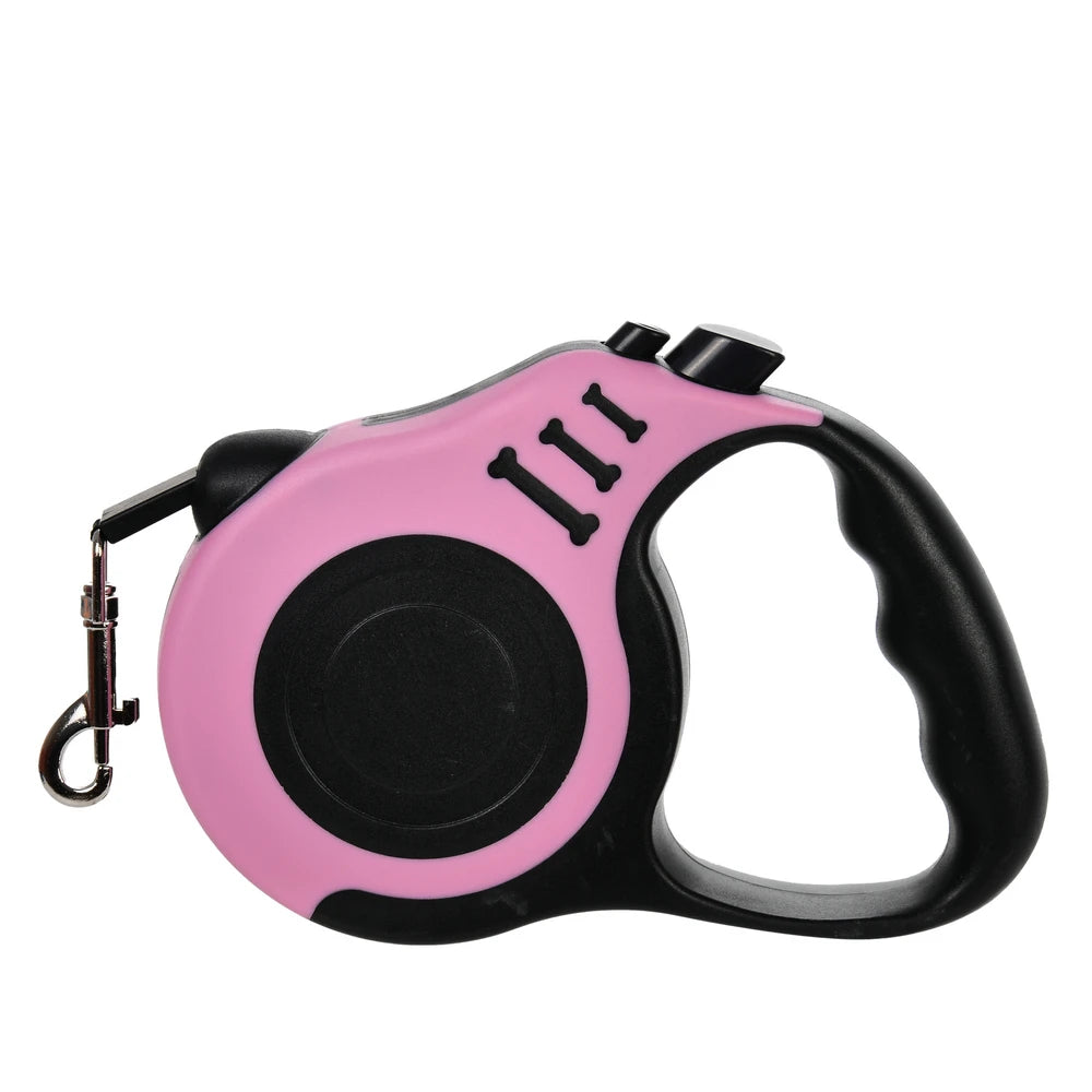 Retractable Dog Leash 3M | Durable Automatic Nylon Pet Lead with One-Button Brake for Small & Medium Dogs, Puppies & Cats