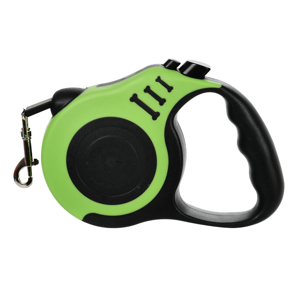 Retractable Dog Leash 3M | Durable Automatic Nylon Pet Lead with One-Button Brake for Small & Medium Dogs, Puppies & Cats