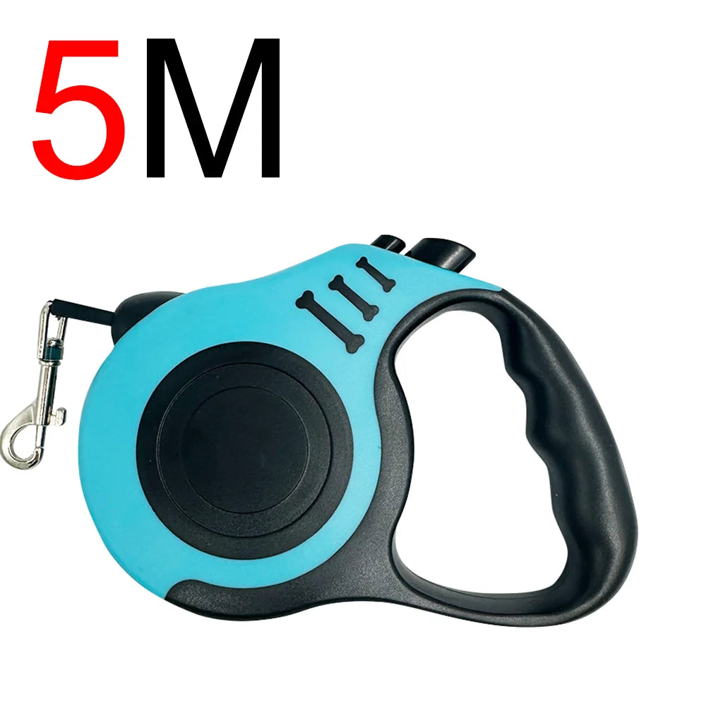 Retractable Dog Leash 3M | Durable Automatic Nylon Pet Lead with One-Button Brake for Small & Medium Dogs, Puppies & Cats
